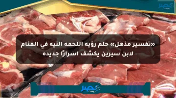 «تفسير مذهل» حلم رؤية اللحمة النية في المنام لابن سيرين يكشف أسرارًا جديدة